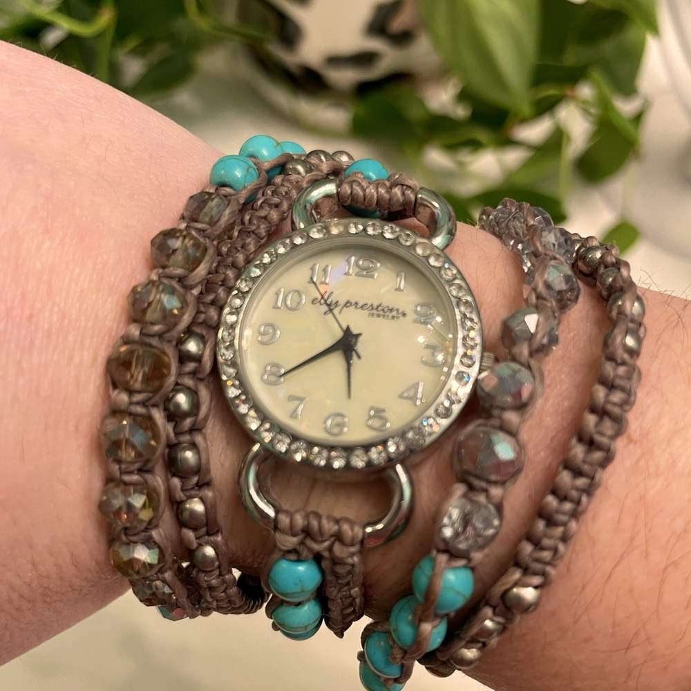 Elly Preston wrap beaded watch